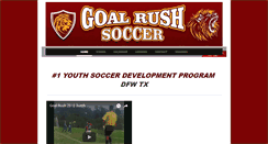 Desktop Screenshot of goalrushsoccer.com